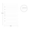 7-Hole Lined Refills Paper, A5 Filler Paper for Planner Inserts,