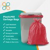 PlasticMill 33 Gallon Garbage Bags: Red, 1.5 MIL, 33x39, 100