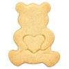 Birkmann 189881 Teddy Bear with Heart Cookie Cutter 6 cm