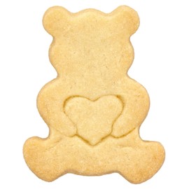 Birkmann 189881 Teddy Bear with Heart Cookie Cutter 6 cm Stainless Steel with Inner Embossing High Quality