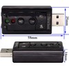 AYMBH USB-SOUND7 Portable USB Sound Card Adapter with Virtual 7.1