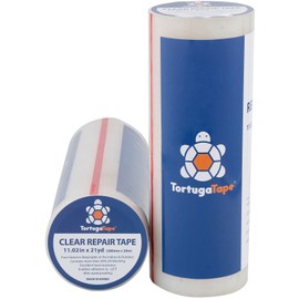 TortugaTape, Repair Tape for Greenhouse, 11.02inches x 21yards, Clear Repair Tape, Excellent Heat Resistance, All Weather and UV Blocking, with Waterproofing, 1 Unit