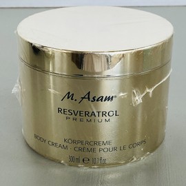 M. Asam Resveratrol Premium Body Cream 10.1 oz 300 ml New & Sealed Germany Gold