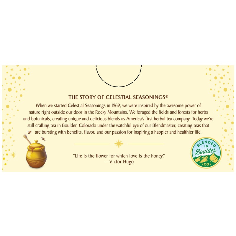 Celestial Seasonings Sleepytime Herbal Tea, Honey, Caffeine Free Sleep Tea,