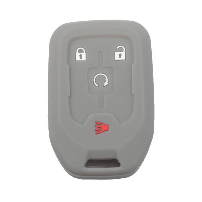 kcpros 2Pcs Rubber Silicone 4 Buttons Smart Key Fob Cover