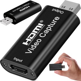 Retoo Video Capture Card, Videoaufnahmekarte USB 2.0 HDMI, Video Capture Device, 4K Display Port auf HDMI Adapter for Editing Video, Games, Streaming, Videokonferenz, Rekorder Live-Streaming Video