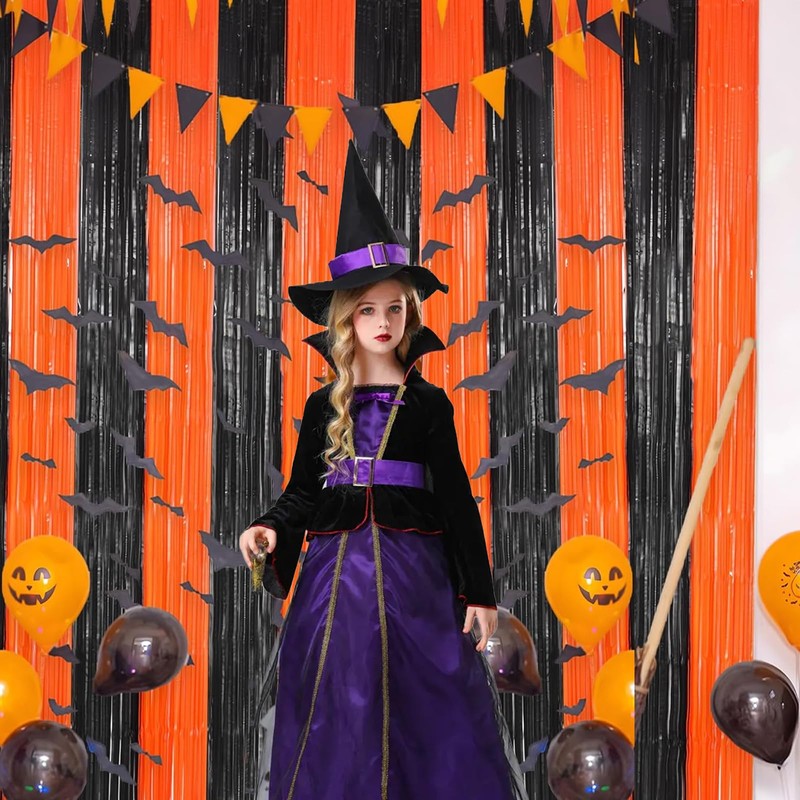 SSKHE Halloween Party Decorations, Photo Booth Props Party Backdrop, 3PCS
