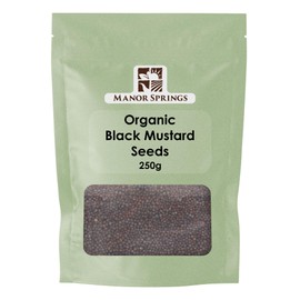 Organic Black Mustard Seeds 250g by Manor Springs Organic