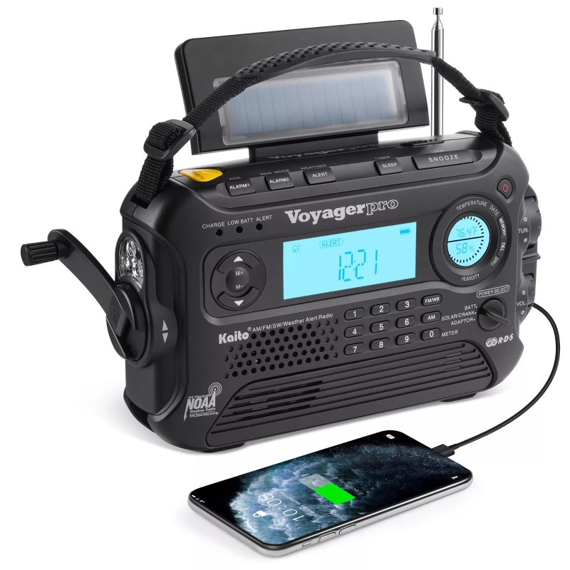 Kaito KA600 Weather NOAA Emergency Radio Crank Solar Powered AM