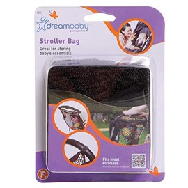 Dreambaby Baby Stroller Net Bag - Pushchair & Pram Mesh Net Storage Compartment Organizer -Black - Model F235