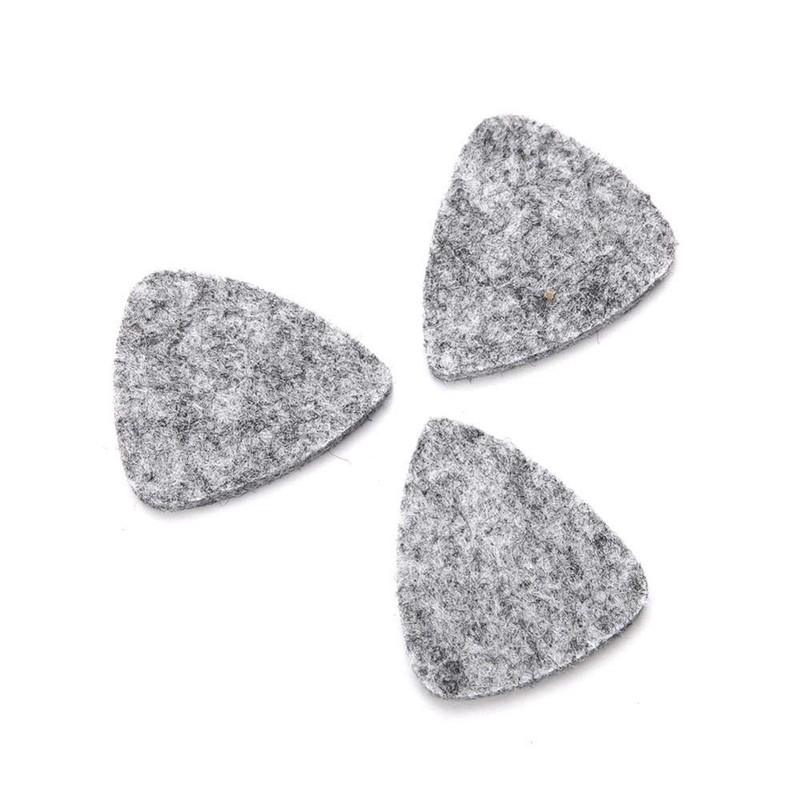 Pack of 10 Wool Felt Picks 3 mm for Guitar