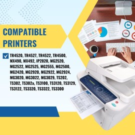 245XL Ink Cartridge Replacement for Canon 245XL Black Ink PG-245 Compatible with Pixma MX490 MX492 MG2522 MG3022 MG2520 TS3100 TS3122 TS3300 TS3322 TR4522 Printer (1 Black Pack)