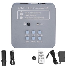 Microscope Camera 48MP 2K 1080P 60FPS HD Industrial Video Camera for Chip Repair AC 100‑240VUS Plug