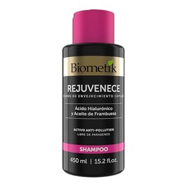 Biometik Rejuvenece, Shampoo para Signos de Envejecimiento Capilar, Antioxidante, Energiza el Cuero Cabelludo y Devuelve Vitalidad, con Acido Hialuron