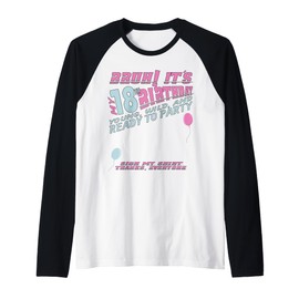It's My 18th Birthday women and girl Sign My Shirt Bday Raglan Baseball Tee