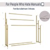 NEICELLE 3 Tier Standing Towel Rack - Extra Wide Large