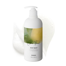Korean Body Wash with Hyaluronic Acid & Aloe – Hydrating Moisturizing Cleanser for All Skin – Infused with Natural Extracts – Paraben & Silicone-Free – Citrus Floral, 500ml / 16.9 fl oz
