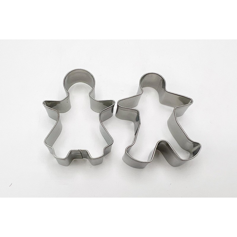 Cookie Cutters Stainless Steel Boys & Girls 2 Pieces