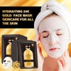 GUOYAOLIFU Hydrating Facial Masks Skincare for Women,24K Gold Face Mask