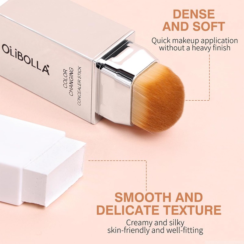 2 in 1 Color-Changing Foundation Stick, Cream Lumine Skin Stick,