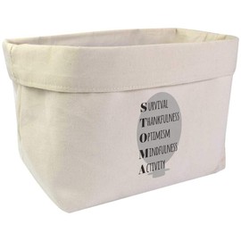 Large 'Stoma Principles' Canvas Organiser/Storage Bag (OR00031956)