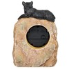 Slifka Sales Co. Bear Lying on a Rock Resin Decorative