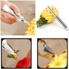 TorSor 4 Pack Pineapple Peeler Pineapple Eye Remover Clip Stainless
