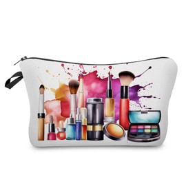 Livel lhood Cosmetics Pattern Makeup Bag Cute Small Organizer Zipper Pouch Cosmetics Pattern Cosmetic Bag Birthday Present for Women Friends -3, hzj0697
