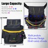 Electrician Tool Pouch, Utility Tool Belts for Men with Metal