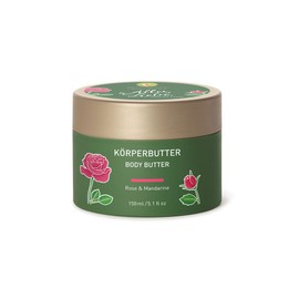 PRIMAVERA Alles Liebe Body Butter 150 ml - Natural Cosmetics, Body Lotion, Body Butter - Rose, Mandarin Fragrance - Nourishes and Nourishes the Skin - Slightly Pink Texture