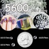 5600pcs Resin Flatback Rhinestones for Crafting, Transparent Crystal 3mm SS12
