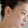 Gold&Dear Silver 925 Cotton Pearl Pearl Earrings White Gold /