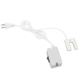 Luz para Máquina de Coser, 30 Luces Led Base de Montaje Magnética Lámpara de Cuello de Cisne Una Línea de 1.6 Metros Led Flexible de Larga para Casa O Máquina de Coser Enchufe EE. UU. 110‑250 V