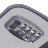 Key Lock Box Curved Aluminum Alloy Large Size Grey Wall