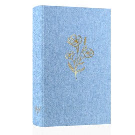 Holoary Photo Album 4x6 300 Photos, 300 Pockets 4”x6” Picture Album, Linen Fabric Cover Big Picture Book for Photos with Writing Area, 4x6 Photo Albums for Family Weddings Travel Memories(Blue)