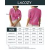 LACOZY Womens Short Sleeve Tops for Women UK Gym Shirts