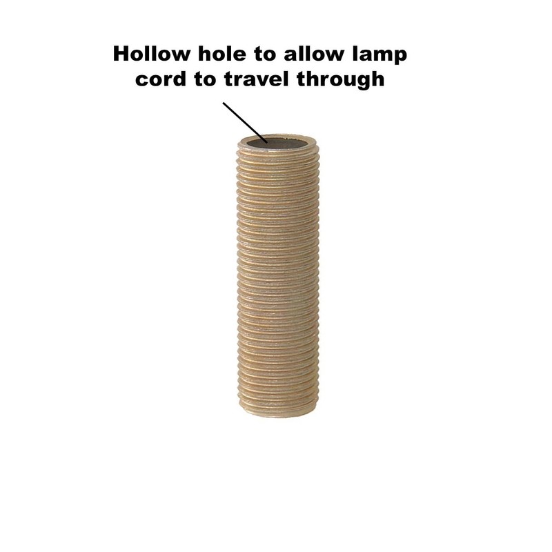 B&P Lamp® 1/4 IP Threaded Steel Lamp Pipe Nipple, 6