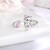 Cute Cat Ring Sterling Silver: 925 Adjustable Cute Kitty Animal