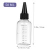 CHILDWEET Travel-sized 50ml Squeeze Bottles with Scale Aromatherapy Oil Bottle
