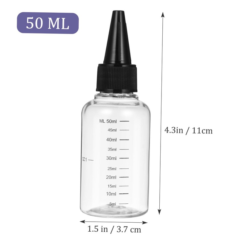 CHILDWEET Travel-sized 50ml Squeeze Bottles with Scale Aromatherapy Oil Bottle
