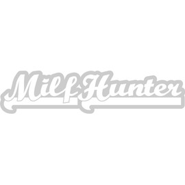 7" Team Milf Hunter JDM Car Truck Decal (Silver)