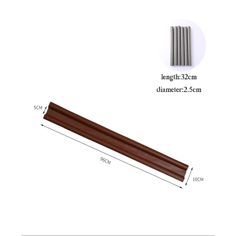 LALOCAPEYO 1 Pack Under Door Draft Stopper, Washable Removable Double