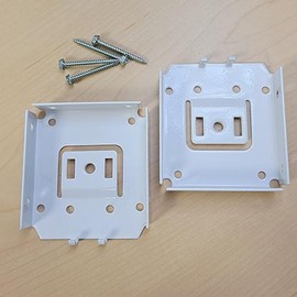 Blind Shade Repair Rollease Fascia Bracket for Roller Shade, Screen Shade, Sun Screen. Metal Wall Mount Brackets, Skyline Fascia White, 3 Pack