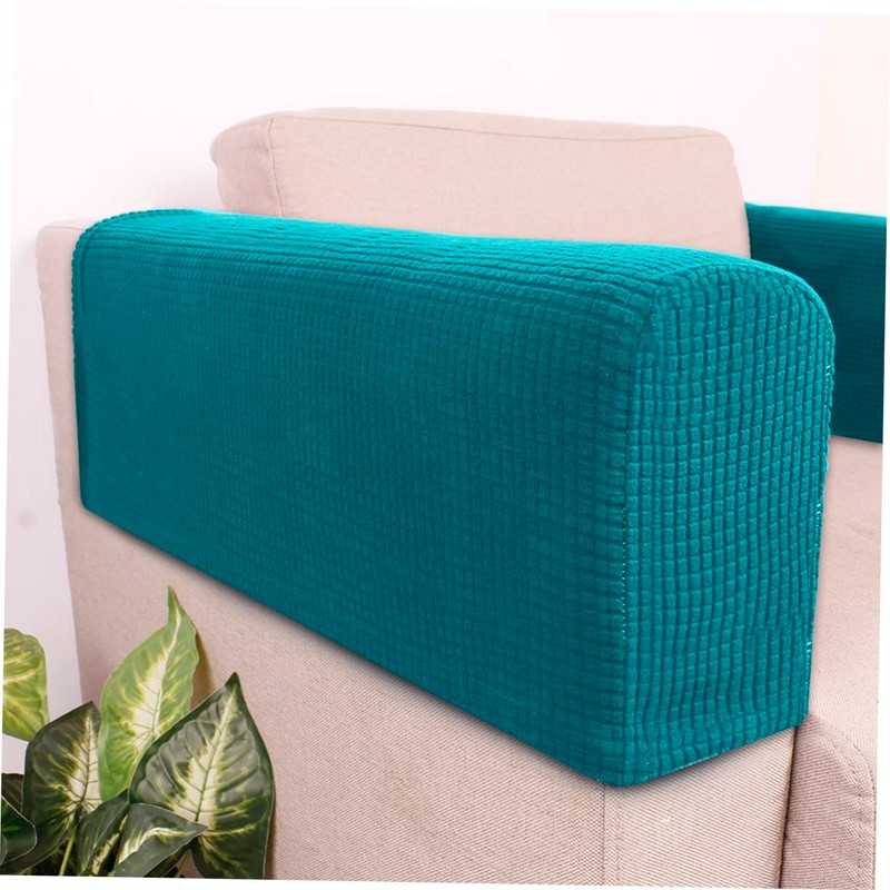 FUNOMOCYA Sofa Armrest Cover Set Stretch Fleece Armrest Covers Couch