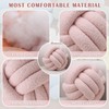 GISUREY Knot Round Pillow Ball, Handmade Knotted Plush Pillow, Cute