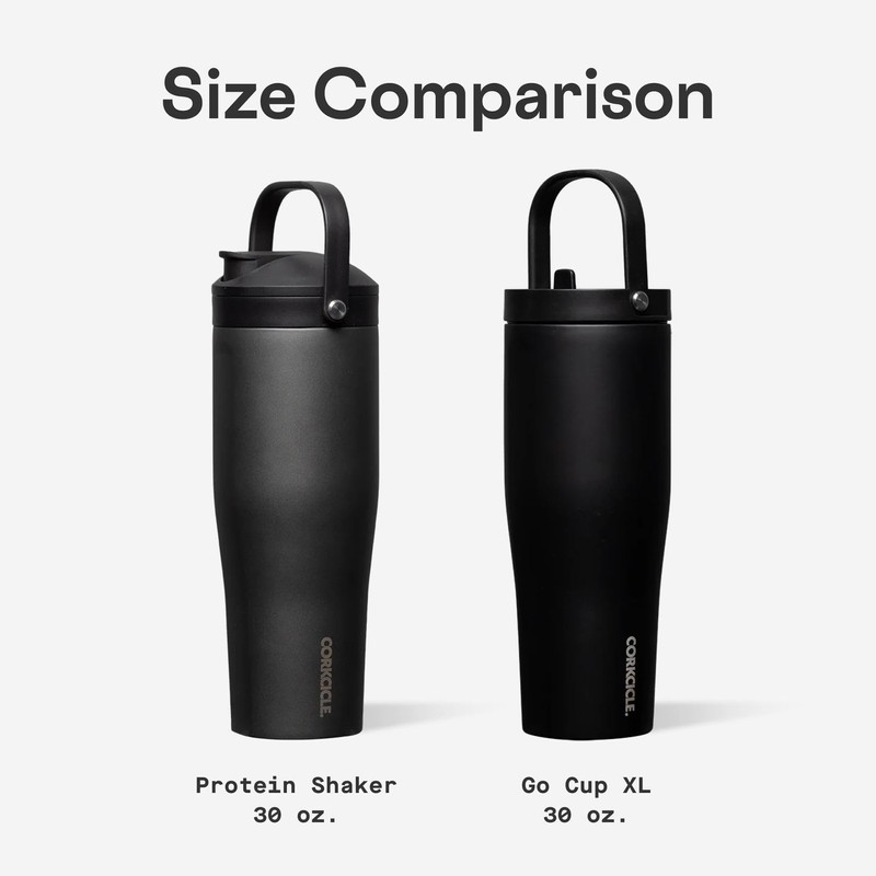 Corkcicle Protein Shaker - Built-In Agitator & Fruit Strainer Lid