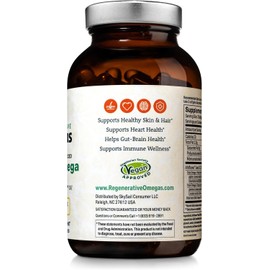 Cápsulas Blandas De Aceite De Ahiflower Vegano Completo Y Equilibrado Omega 3-6-9 Ácidos Grasos Esenciales A Base De Plantas Sin Pescado Fuente De Grasas Saludables Veganas 120 Cáp
