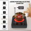 GIHETKUT Single Burner Electric Cooktop,110V 1800W Electric Stove Top with