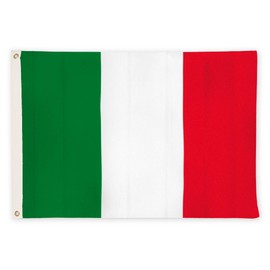 Aricona Italy Flag 60 x 90 cm, Italian National Flag with Brass Eyelets, Weatherproof Flag for Flagpole, 100% Polyester
