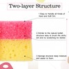 FillTouch 3 Pcs Dual Sided Scrub Sponge Multi Functional Sponge